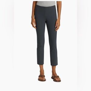Vince Stitch-Front Leggings / Slim Ankle Pants – Dark Grey